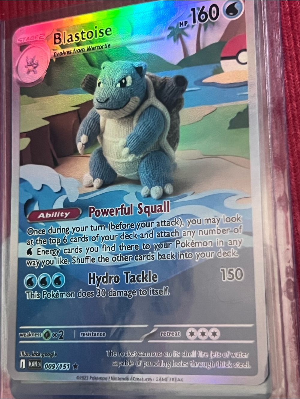 Blastoise Card - Blue